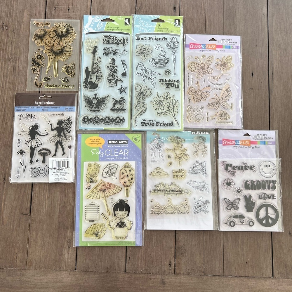 Recollections, Stampendous Poly Clear Crafting Stamps 8 Sets
